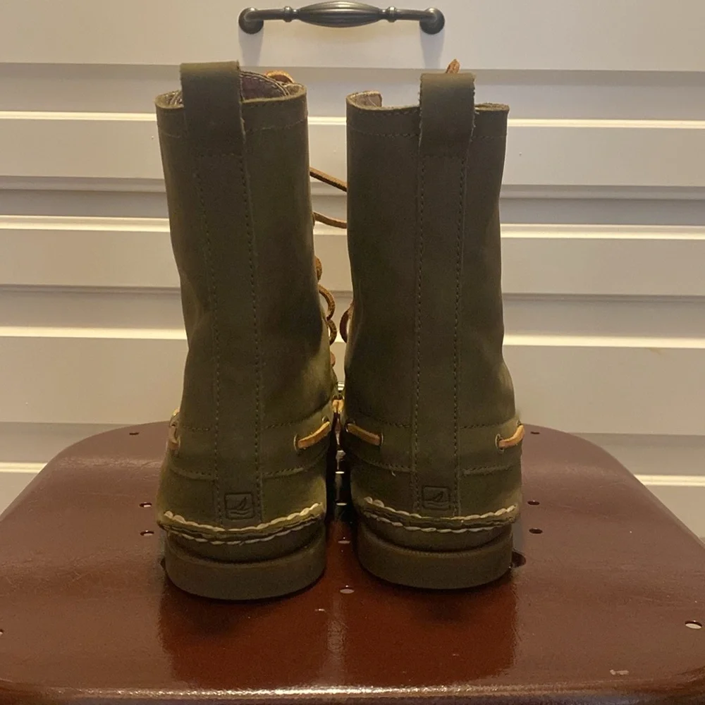 Sperry Top-Sider green boots. Women’s Size 10 - Picture 3 of 16